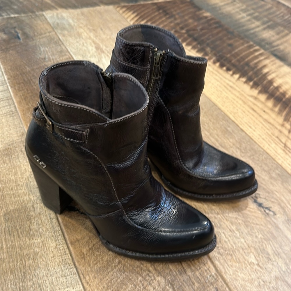 Bed Stu Black Heeled Boots